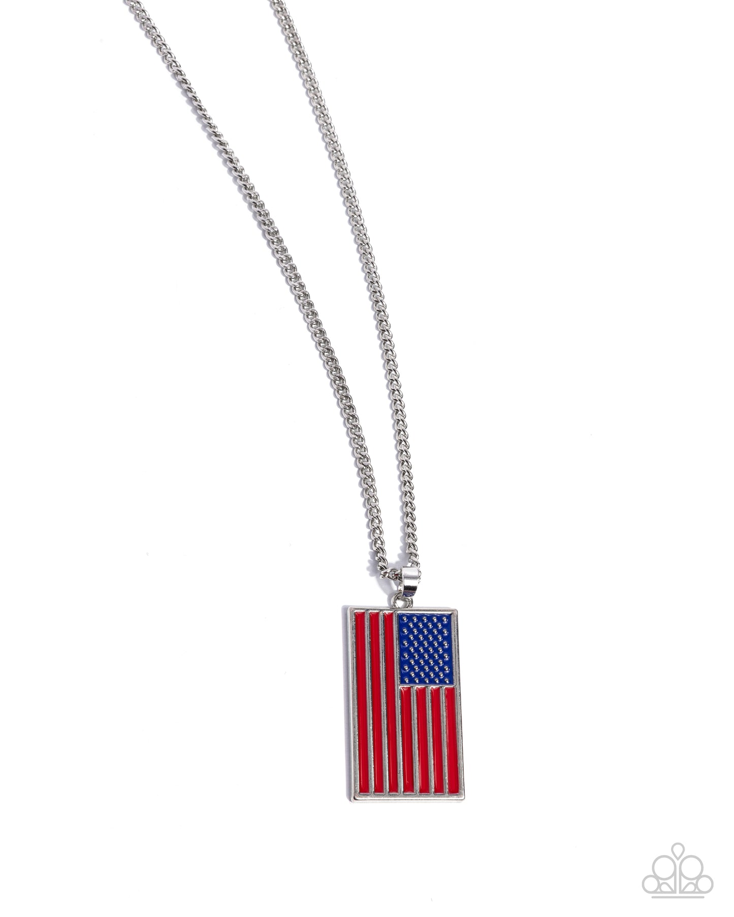 Patriotic Pendant - Red necklace-(max 2 per order)