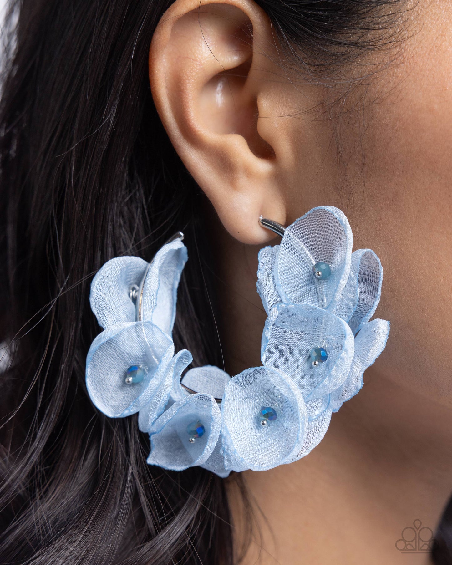 Petaled Pageant - Blue earrings