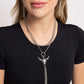 Layered Longhorn - Silver necklace