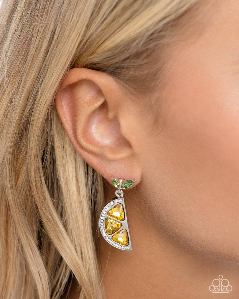 Lady Lemon - Yellow earrings