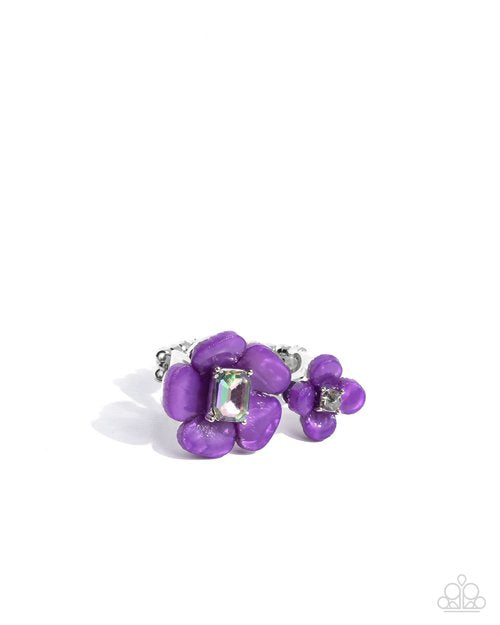 Delicate Duo purple ring