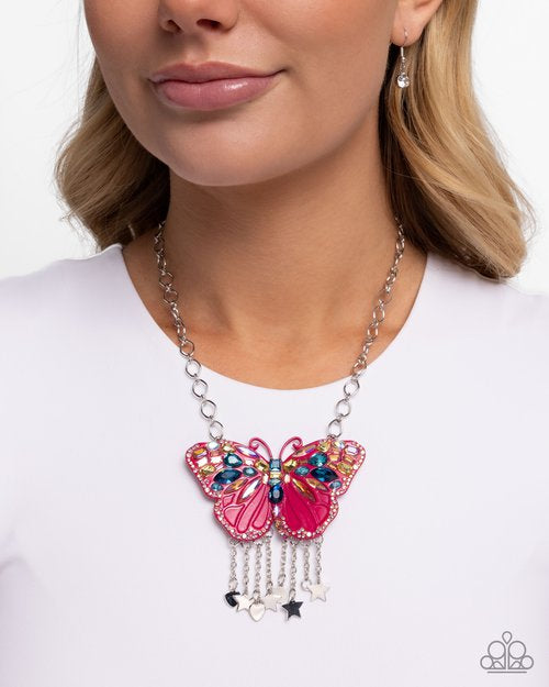 Mayoral Monarch pink necklace-coming soon limited 3 per order