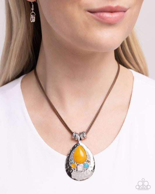 Admirably Artisan - Yellow necklace