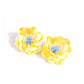 Floating Florals - Yellow earrings