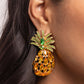 Pineapple Pizzazz - Yellow earrings