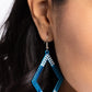 Eloquently Edgy - Blue earrings