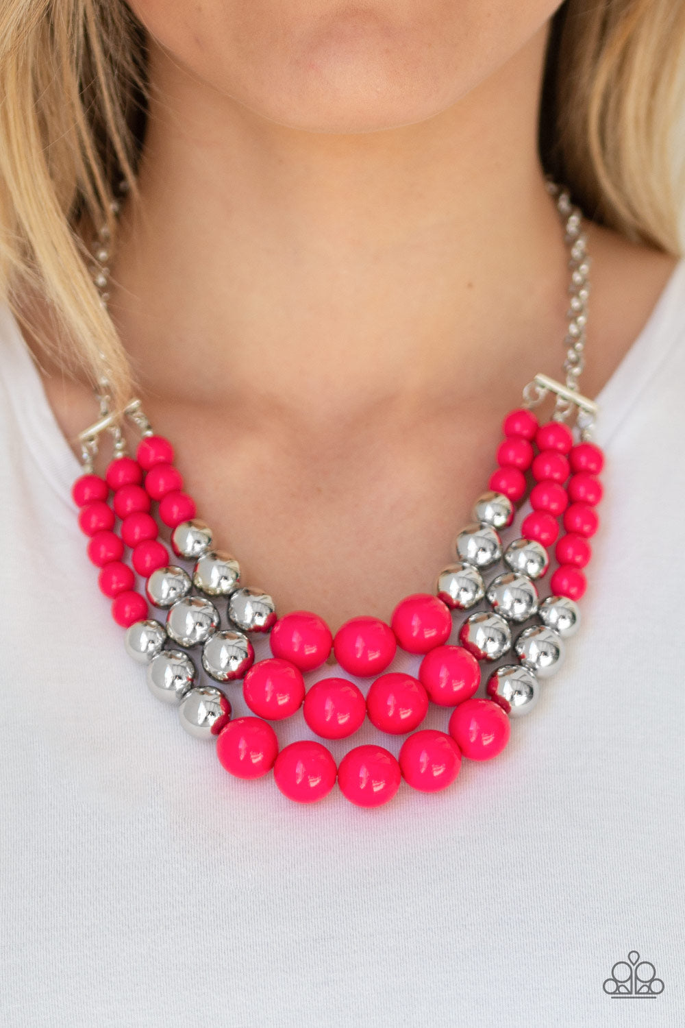 Dream pop pink necklace