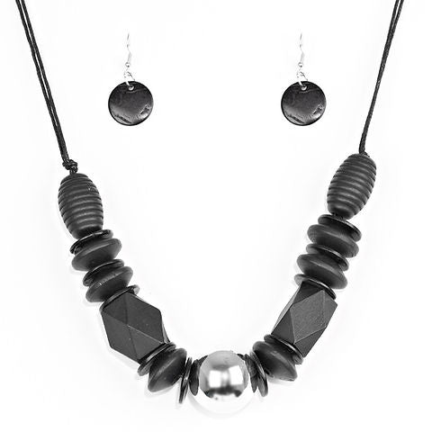 Grand Turks Getaway Black Necklace