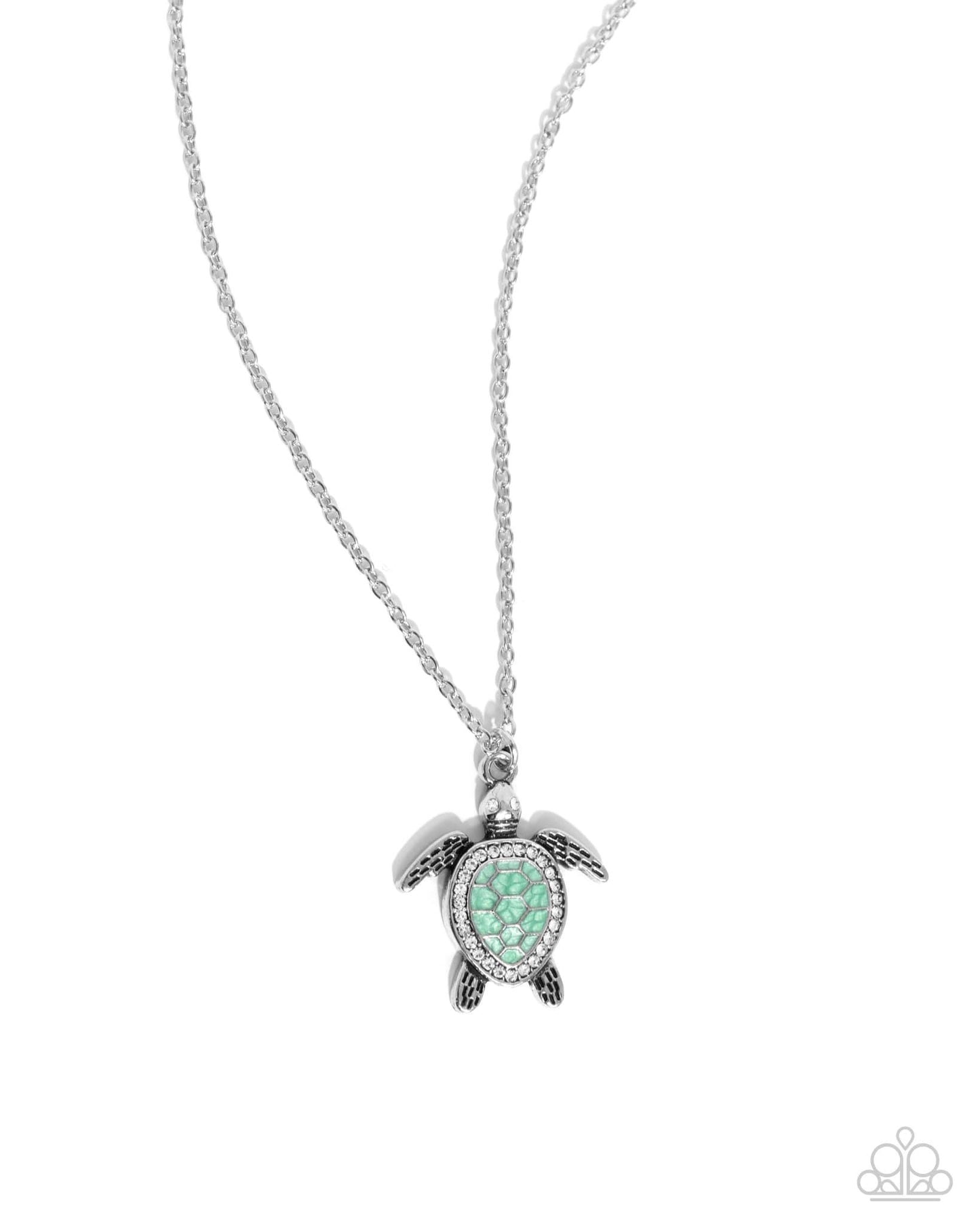 Turtle Tourist - Green necklace