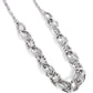 Flickering Fact - Silver necklace