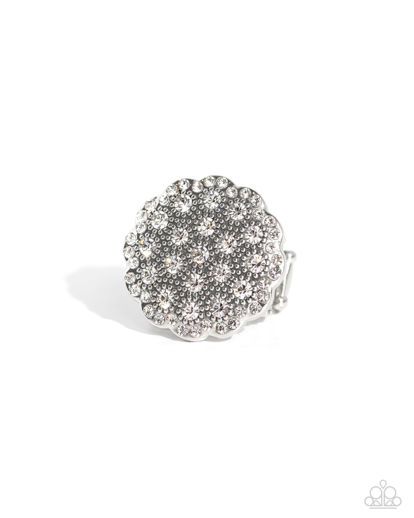 Blingy Bouquet - White ring