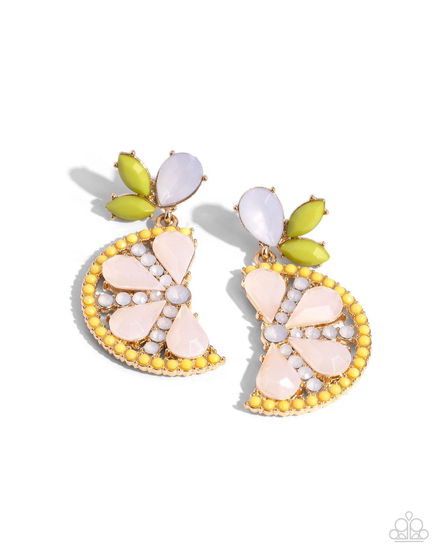 Slice of Summer - Yellow earrings