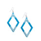 Eloquently Edgy - Blue earrings