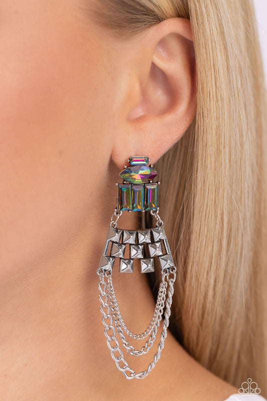 Dangling Art Deco - Multi earrings