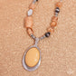 Captivating Composition - Brown necklace