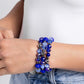 Stack of GLASS - Blue bracelets