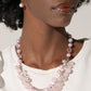 Pearl Pandora - Pink necklace