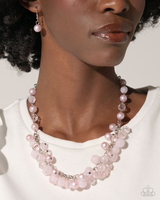 Pearl Pandora - Pink necklace