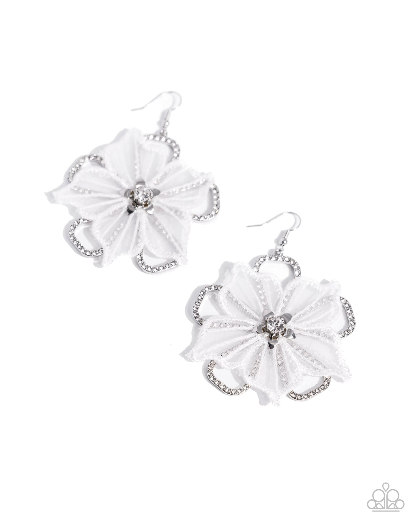 Refined Recognition - White earrings