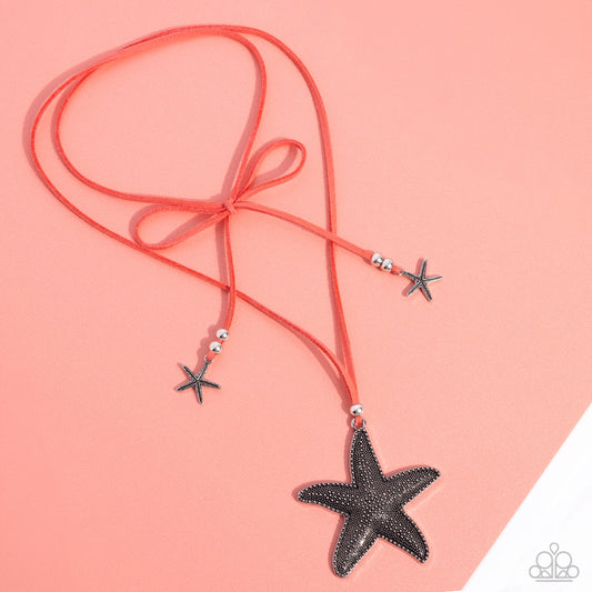 Starfish Sentiment - Orange necklace