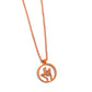 Abstract ASL - Orange necklace