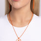 Abstract ASL - Orange necklace