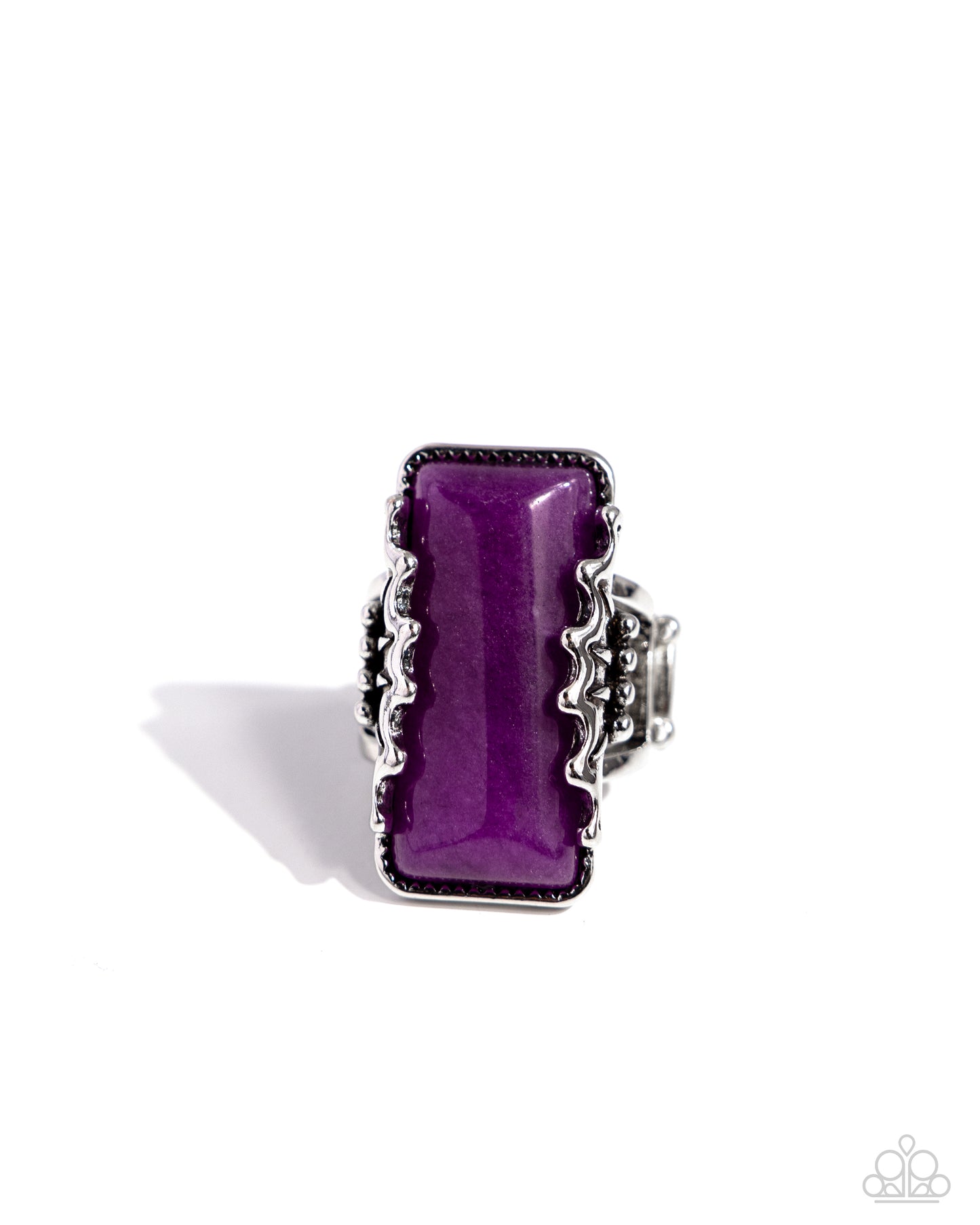 Scalloped Stone - Purple ring