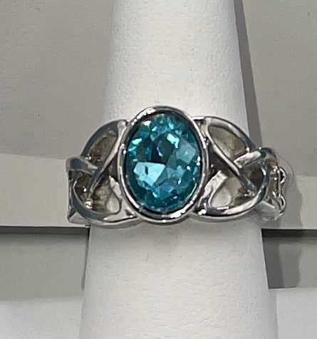 Summer splash blue ring