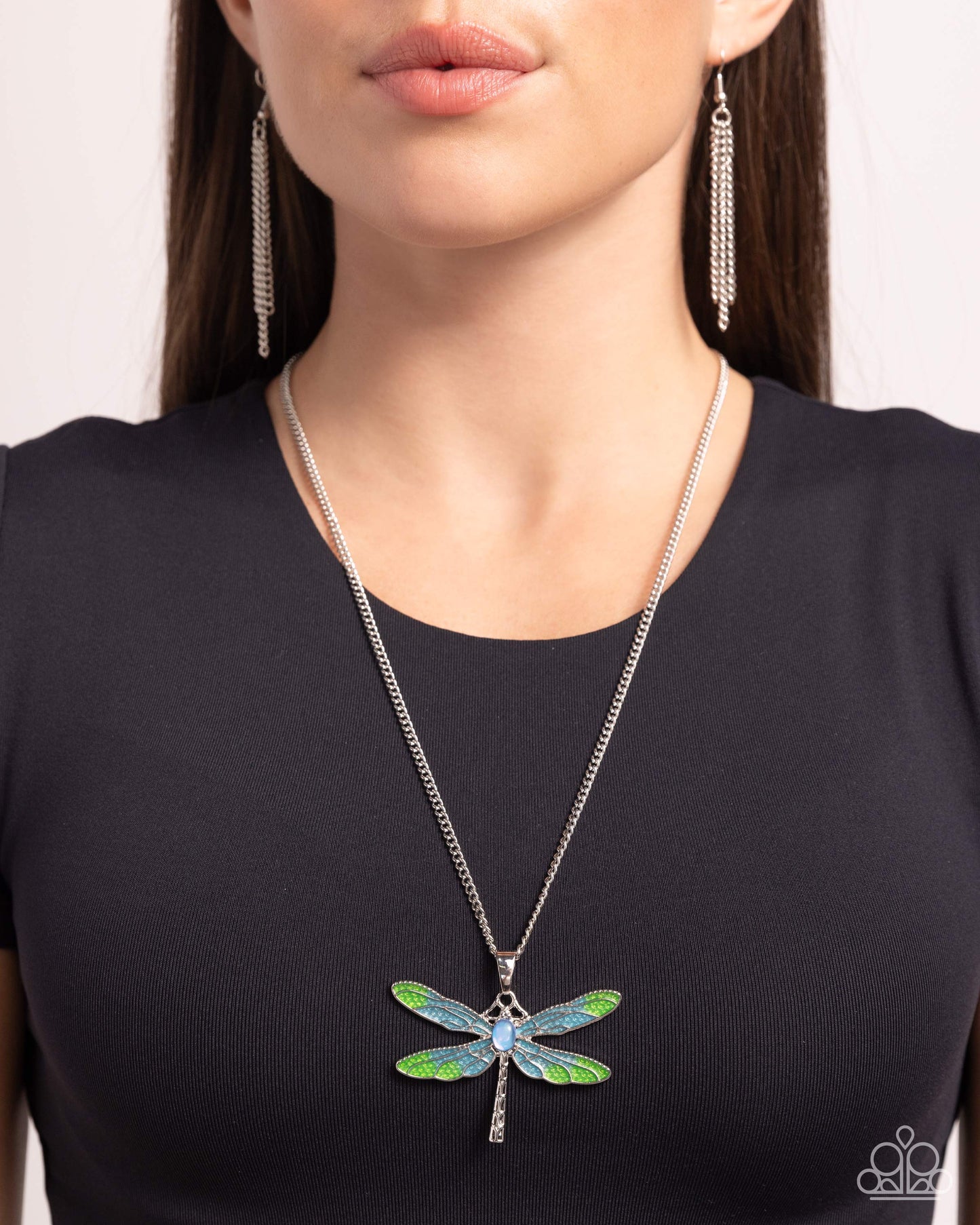 DRAGONFLY to the Sky - Blue necklace