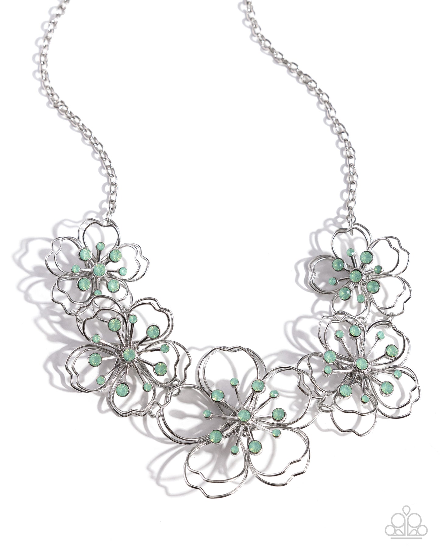 Wiry Wallflowers - Green necklace -coming  soon