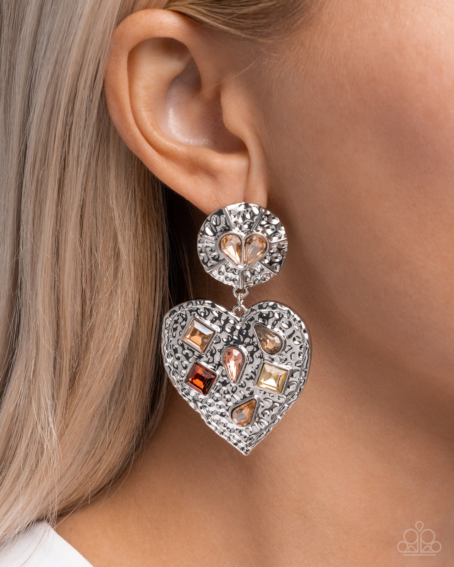 Antiqued Allure - Brown earrings