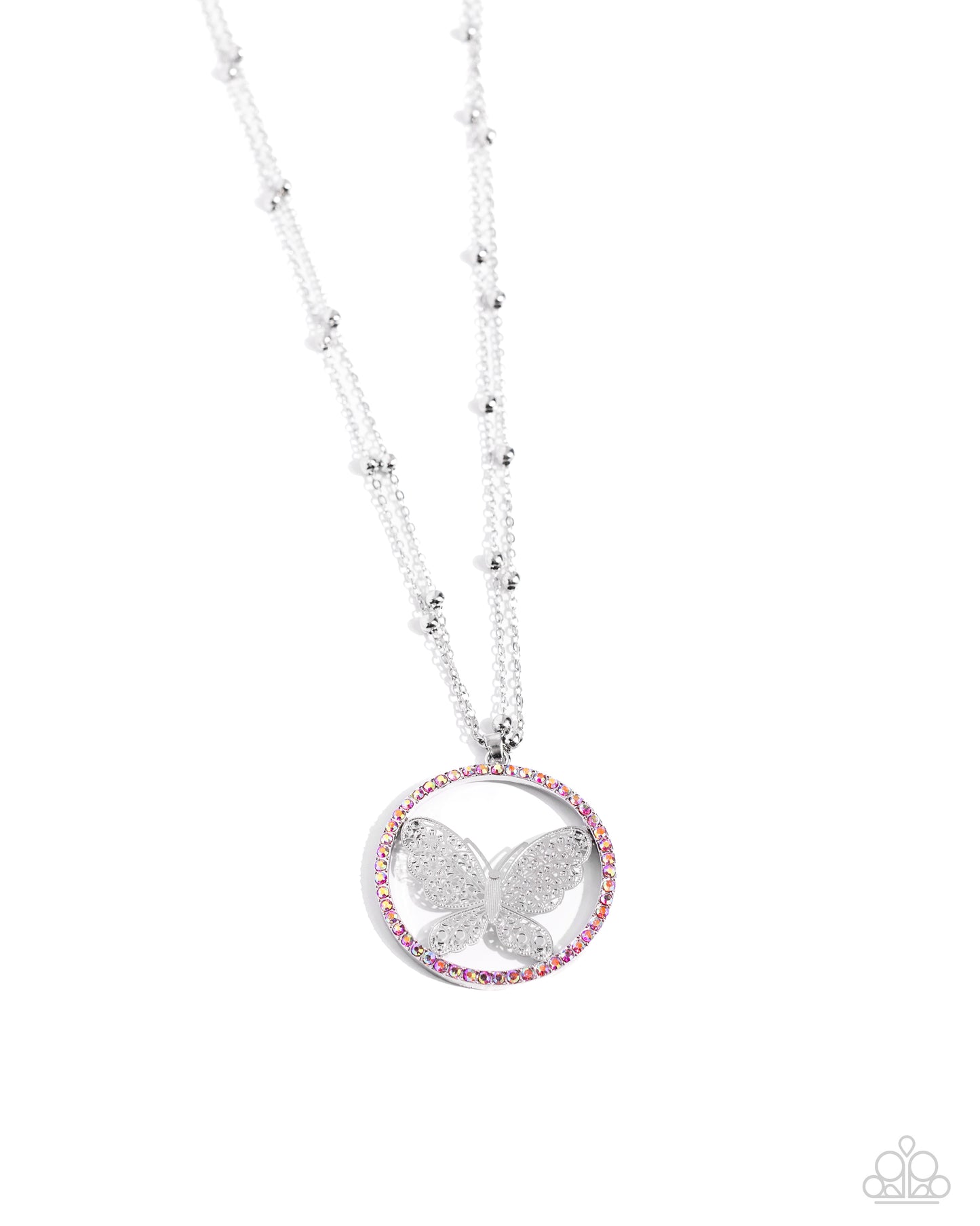 Festive Flight - Pink necklace