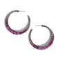 Embedded Edge - Pink earrings