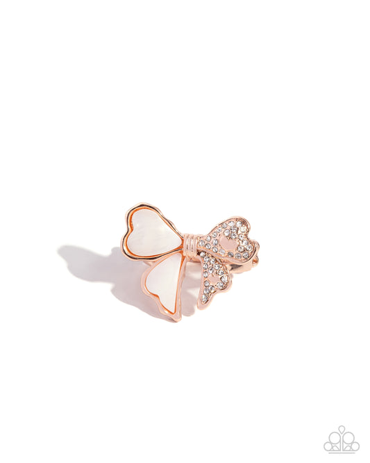 BOW-stopper - Rose Gold ring