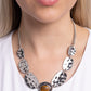 Textured Timbre - Brown necklace