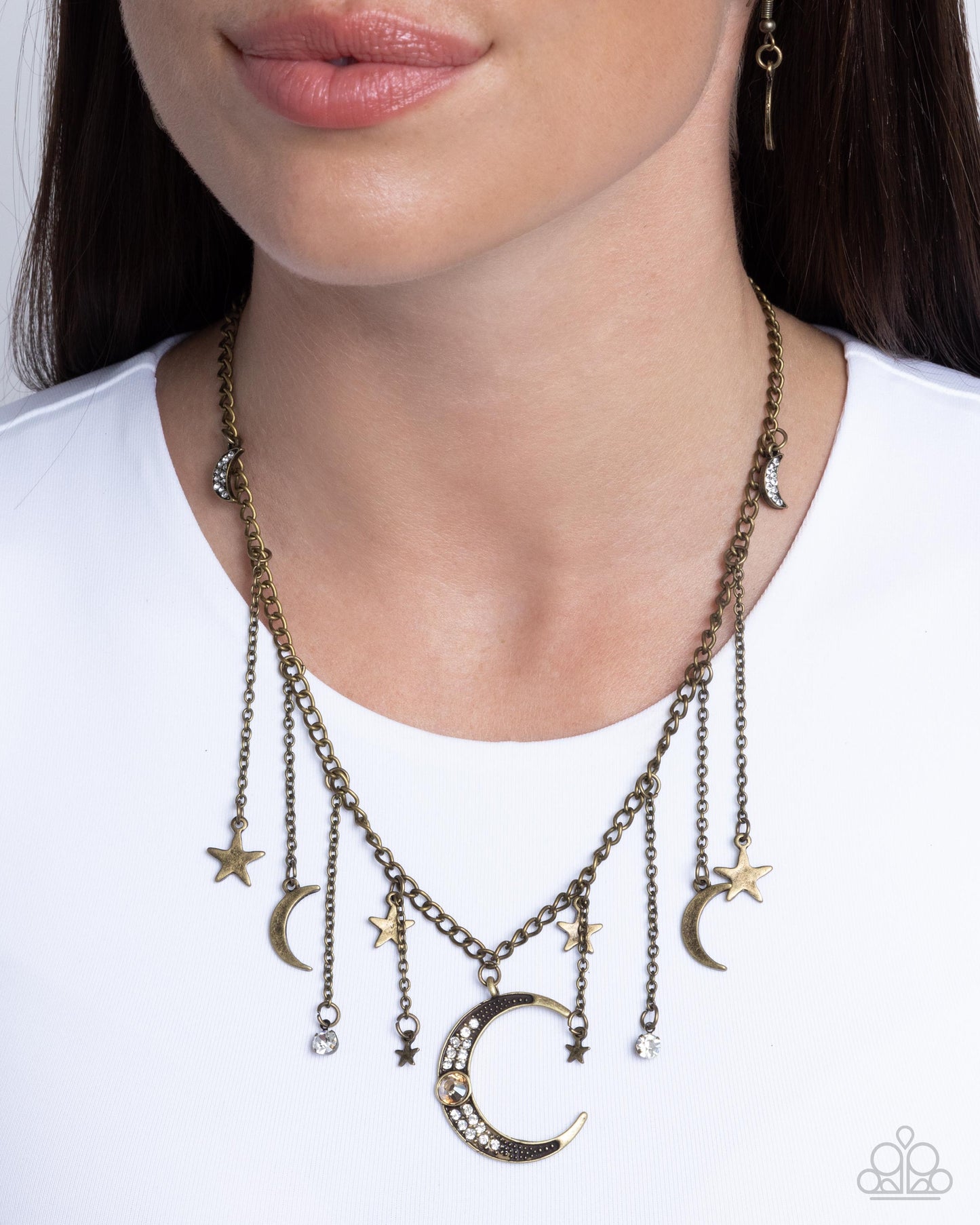 Stellar Selection - Brass necklace