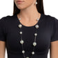 Park Avenue Pearls - Silver necklace