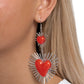 Sunburst Sweethearts - Red earrings