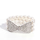 Dashing Demeanor - White bracelet