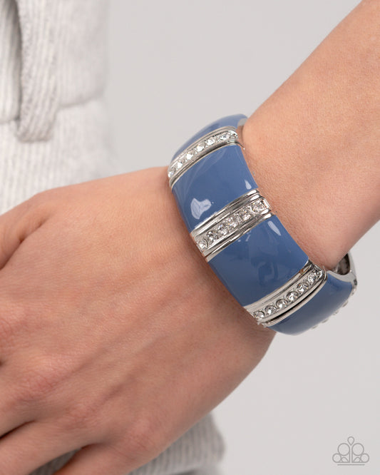 Colored Cameo - Blue bracelet