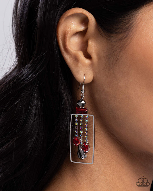 Framed Feature - Red earrings