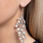 Flourishing Fancy - White earrings