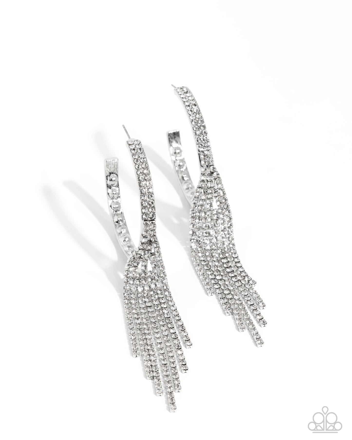 Jaw-Dropping Jubilee - White earrings -Limit 2 per order