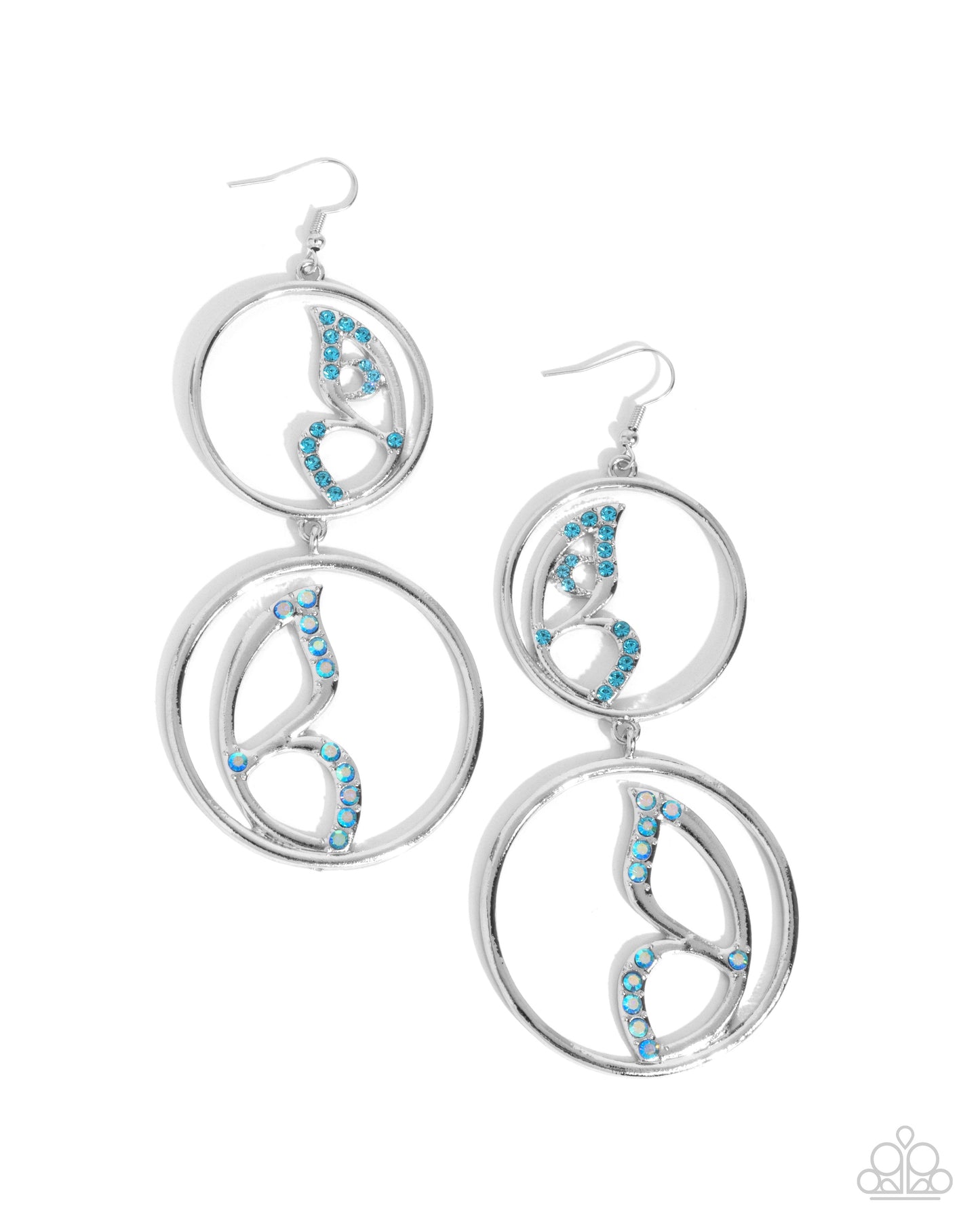 Admittedly Aerial - Blue earrings