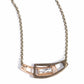 Interlocked Improv - Brass necklace