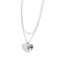 Halting Hearts - Silver necklace (one per order)-coming soon