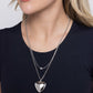 Halting Hearts - Silver necklace (one per order)-coming soon