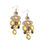 Inspired Interval - Yellow earrings