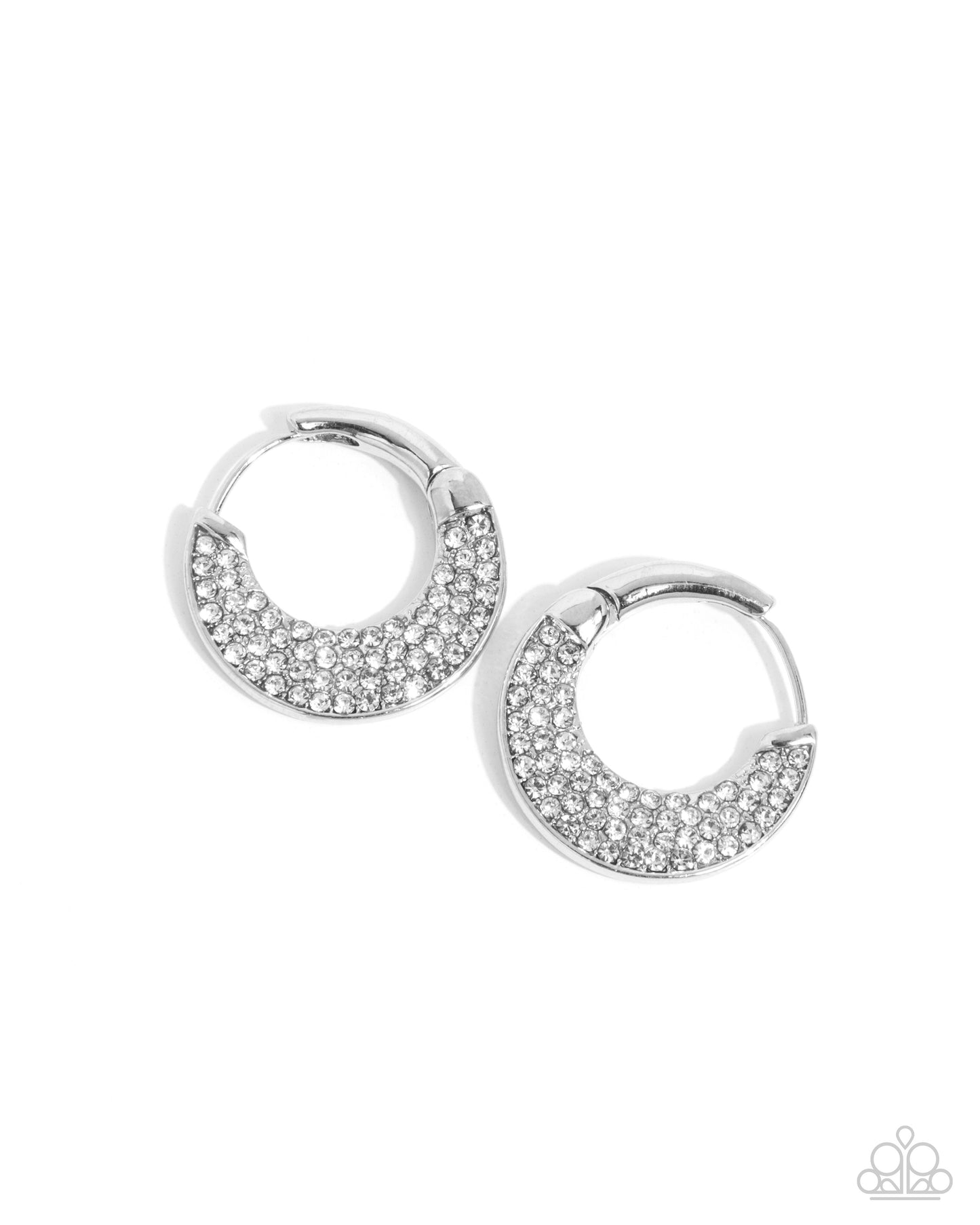 Winking Whimsy - White earrings