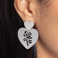 Showstopping Silhouette - Silver earrings